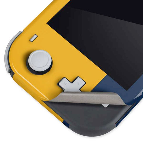 West Virginia University WV Yello split Nintendo Switch Lite Skin
